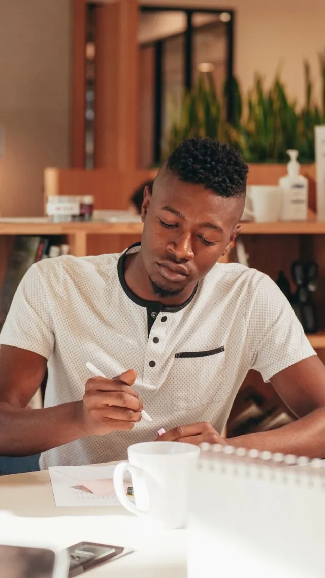 Man researching how to stop a CRA wage garnishment.